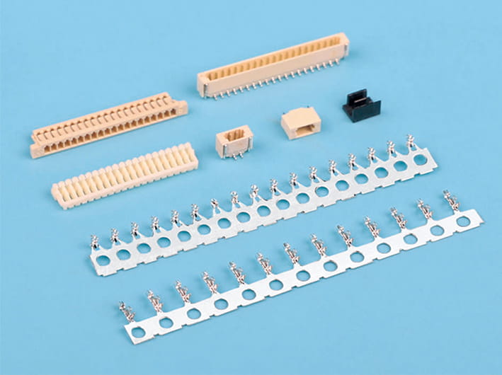 0.8mm pitch Wire-to-Board strip connector, wtb series, high-speed signal transmission, compact design, smt mounting