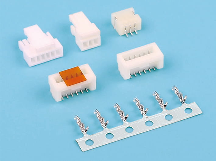 1.0mm pitch wire-to-board strip connector, multi-number of contacts, white, durable and compact, electronics repair and diy projects