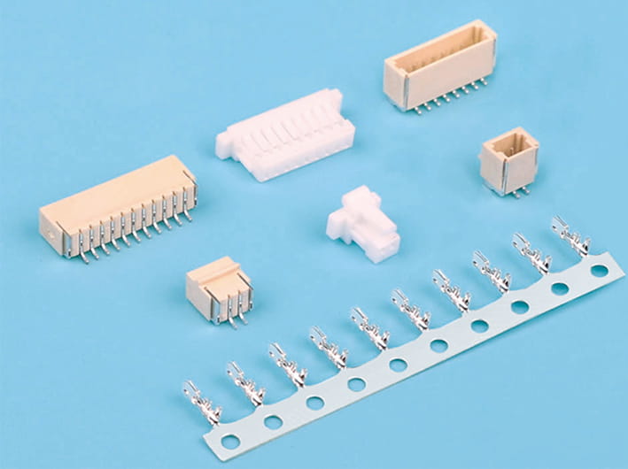 1.0mm pitch wire-to-board strip connector, smt/smd mounting, multi-circuit power signal transfer