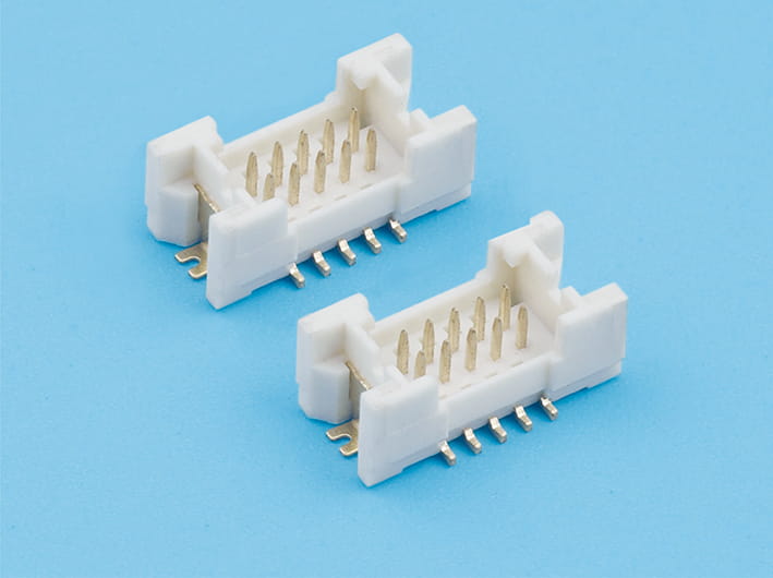 1.25mm pitch wire-to-board connector strip, through-hole mount, pcb interconnect, multi-pin