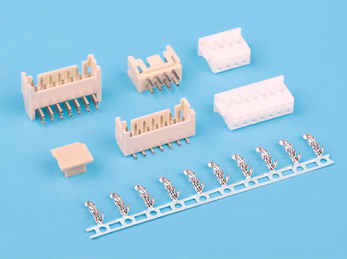 2.0mm pitch wire-to-board strip connector kit, pcb mount, compact design, secure locking system, for industrial and commercial use