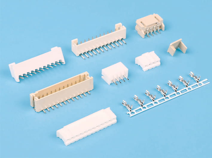 2.0mm pitch wtb board-to-board strip connector kit, pcb socket header, wire to board interface, electronics data signal connection, durable housing