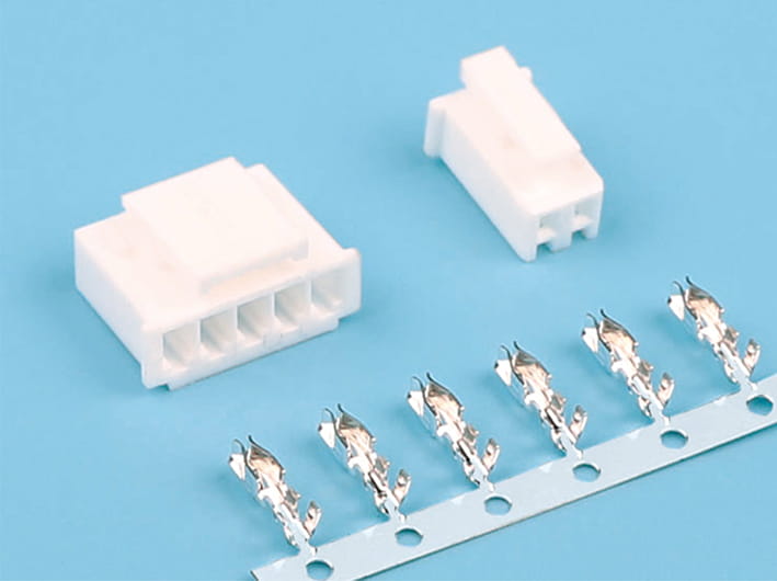 2.5mm pitch wire-to-board strip connector kit, white, pcb mount, durable housing, for electronic prototyping and repair